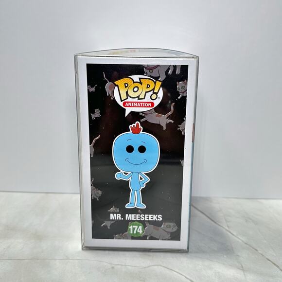 Funko Pop! Animaton Rick and Morty Mr. Meeseeks Chase Edition #174 Vaulted New - Picture 5 of 7